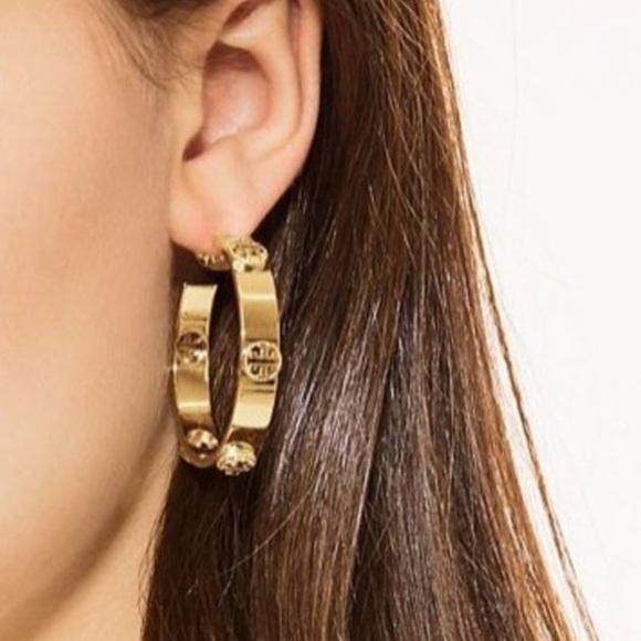 Tory Burch Hoop Earrings - Picture 3 of 5